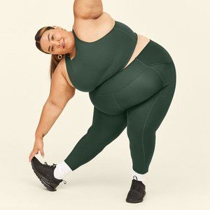 girlfriend collective pocket leggings in moss